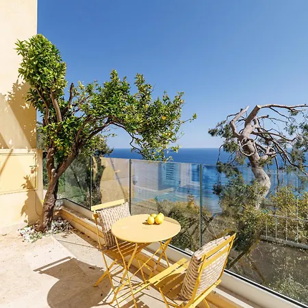 Les Citrons D 4p - Vue Panoramique Et Calme Absolu - Au Coeur Des Citronniers A Appartement Èze